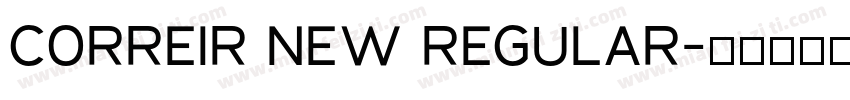 correir new regular字体转换